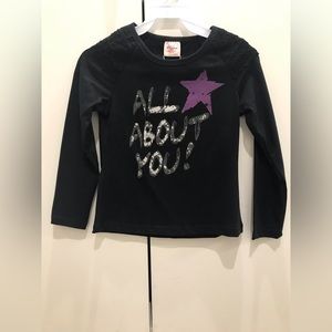 Big Girl Junior Long Sleeve Star Casual Cotton T-Shirt Tee Top Blouse